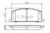 BOSCH 0 986 495 042 Brake Pad Set, disc brake